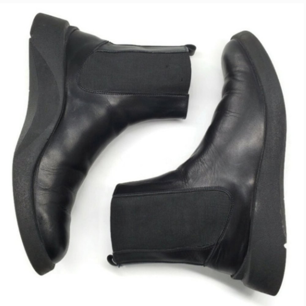 Bally Sesvenna Black Leather Pull-On Comfort Chelsea Boots - Picture 8 of 13